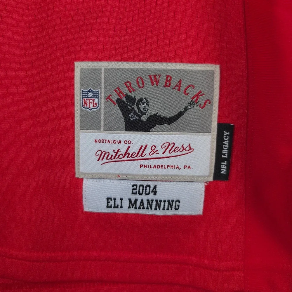 Eli Manning New York Giants Mitchell & Ness NFL Small Jersey 2004 Red #10 NWT
